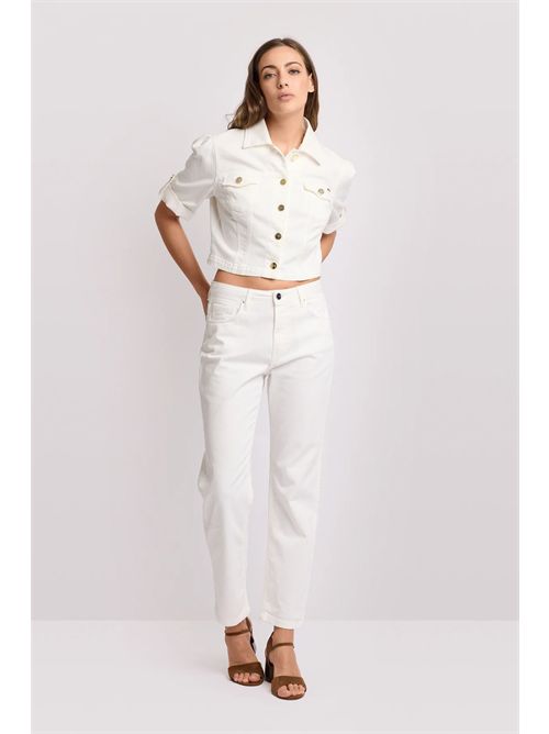 Giubbino corto con bottoni logati - Giubbotto Color BAKARI KOCCA | BAKARI/60725